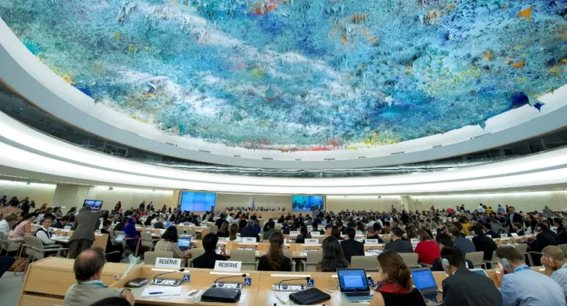




مجلس حقوق الإنسان.. تسليط الضوء بجنيف على التزامات المغرب في مجال تعزيز حقوق المرأة 	


